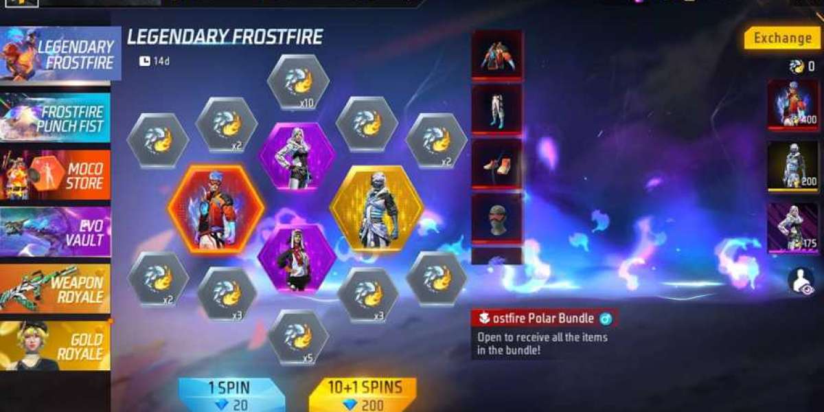 Frostfire Token Wheel in Free Fire—Spin & Win!