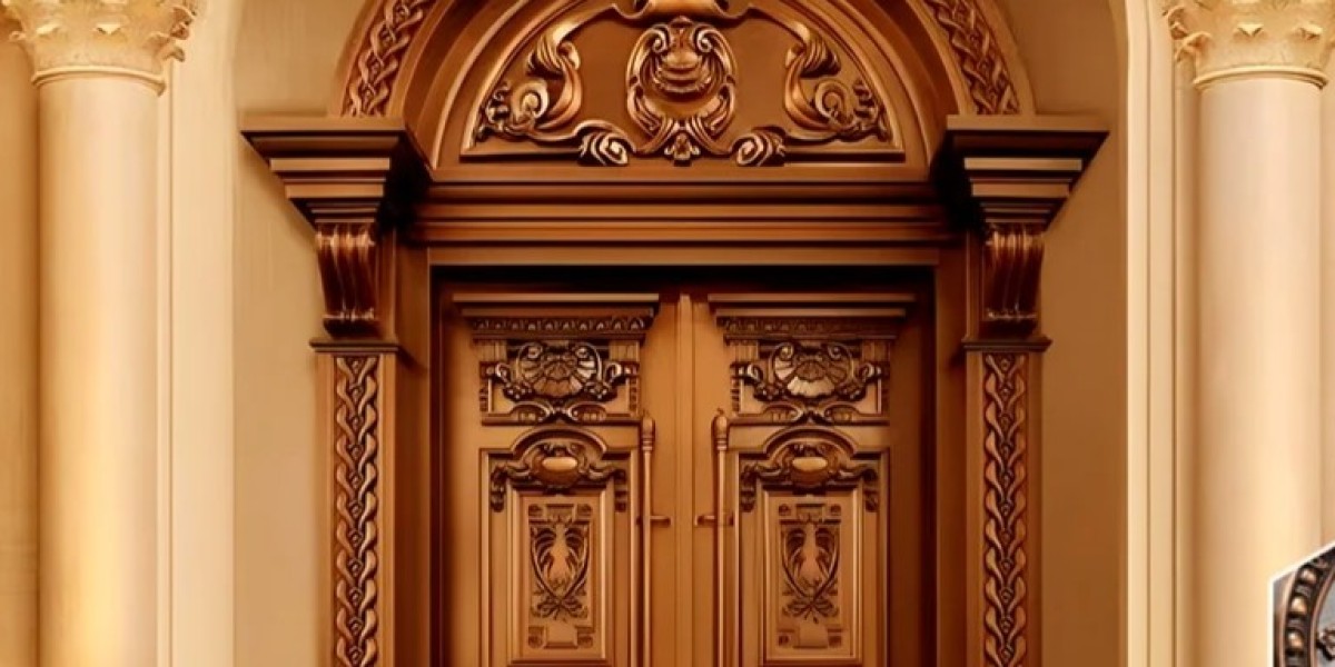 What are the advantages and installation instructions of the outdoor luxury double swing door?