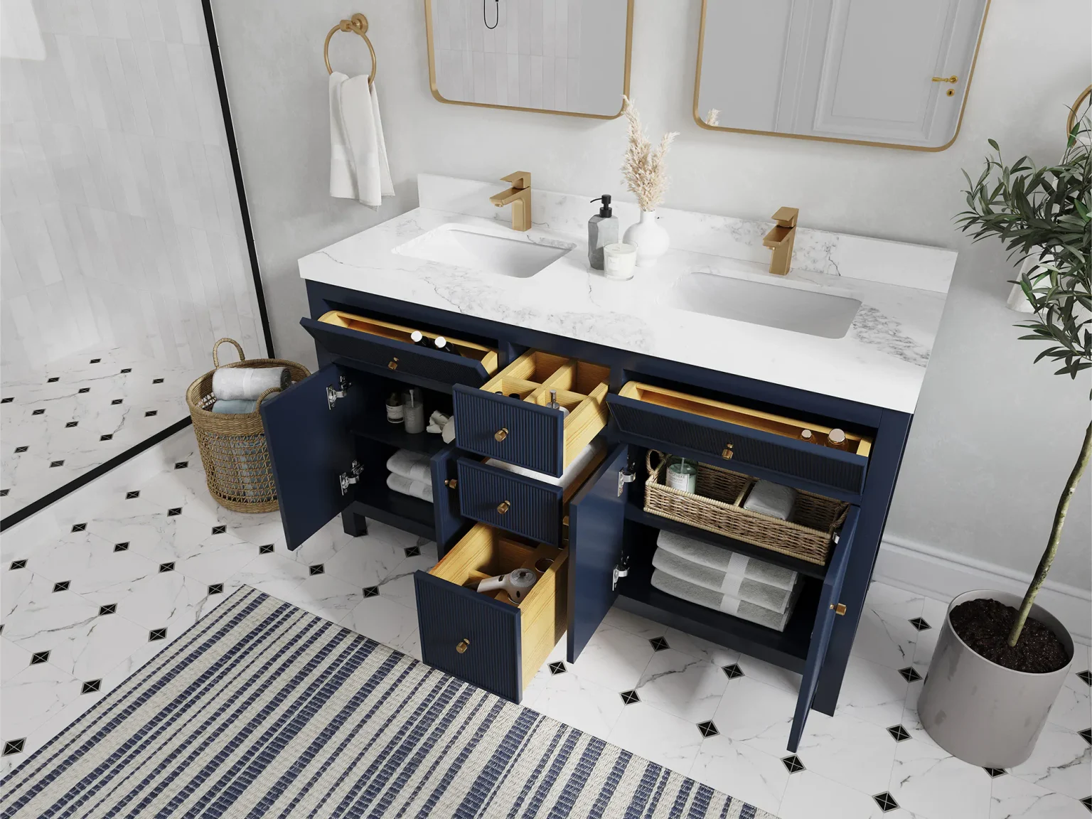 Small Wood Vanity | Bathroom Vanity