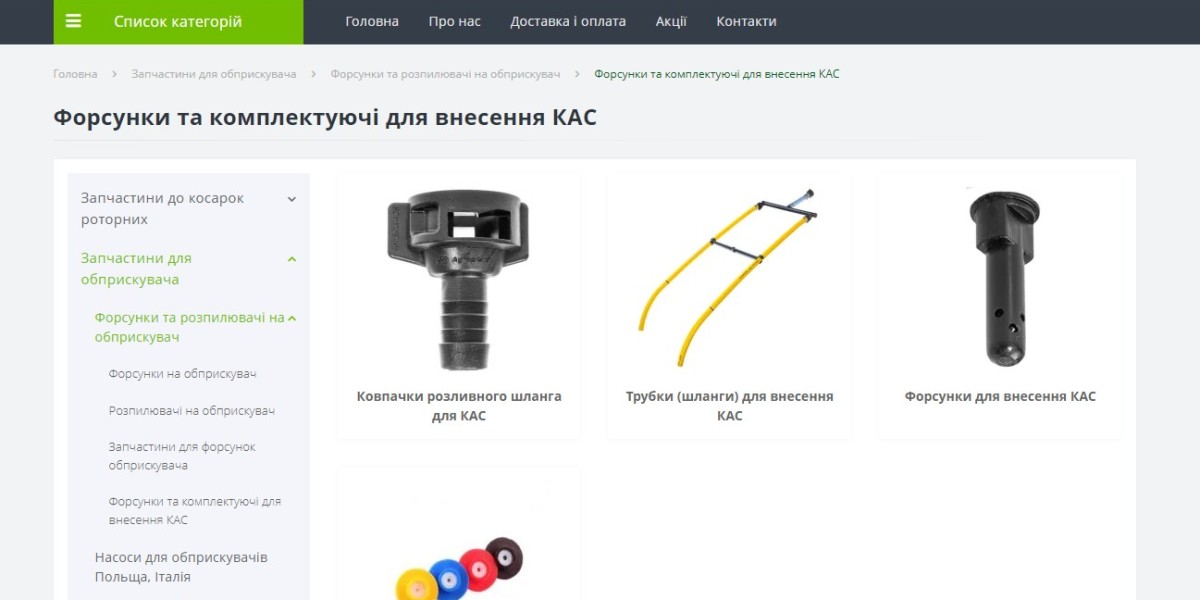 Комплектуючі для внесення КАС — основа ефективного агровиробництва