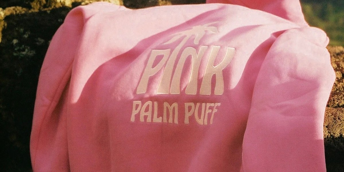 Pink Palm Puff Hoodie Becomes a Must in USA Streetwear