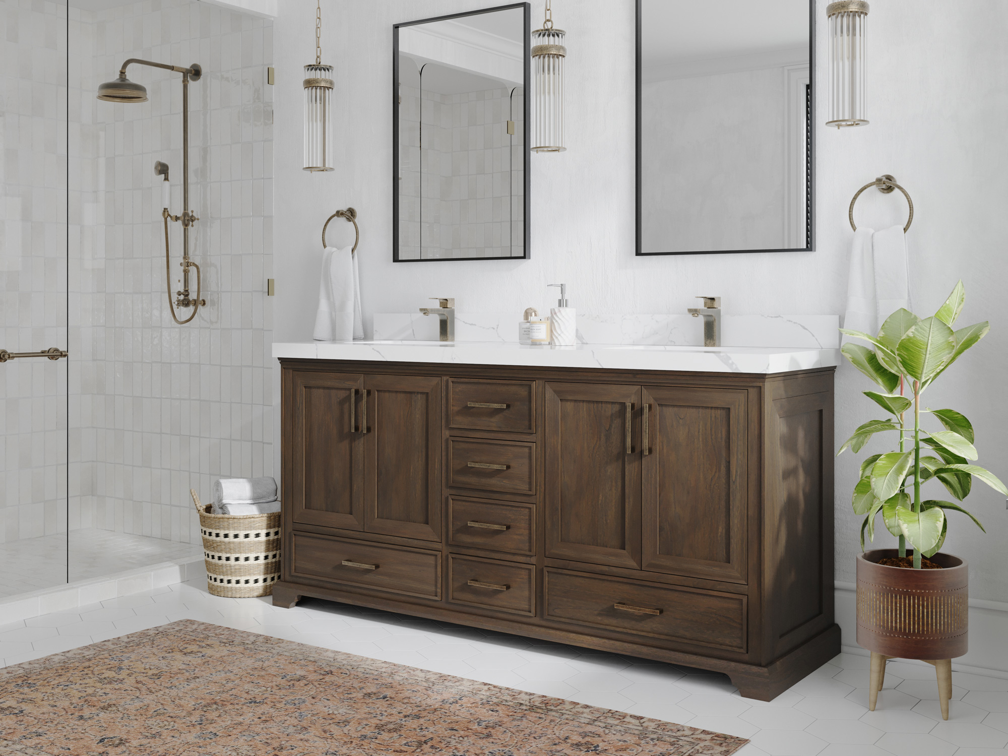 7 Easy Ways to Refresh Your Double Sink Bath Vanity