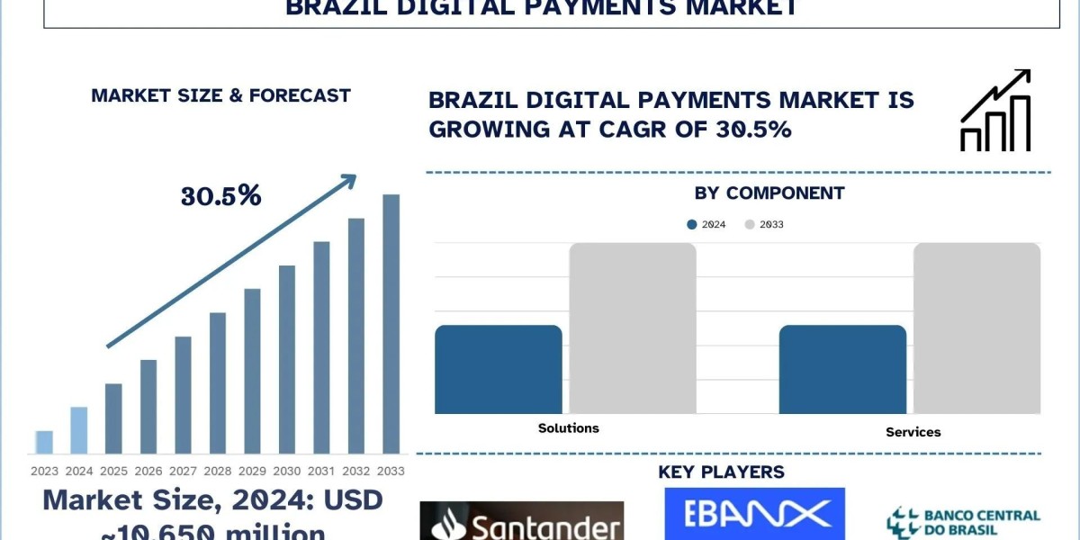 Brazil Digital Payments Market Analysis by Share, Trends & Forecast Report, 2033 | UnivDato