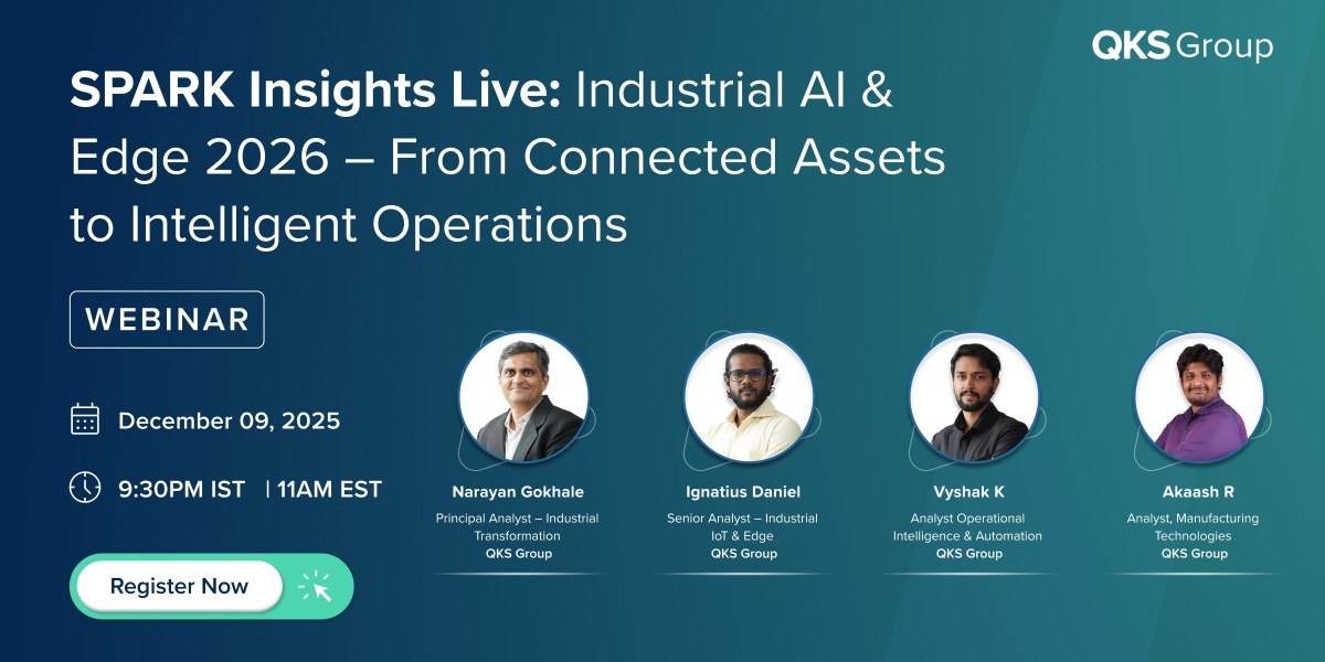 Online Webinar: SPARK Insights Live: Industrial AI & Edge 2026 – From Connected Assets to Intelligent Operations
