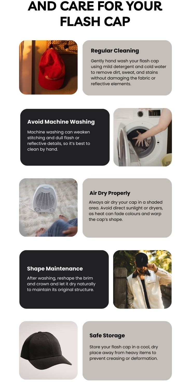 How to Maintain and Care for Your Flash Cap