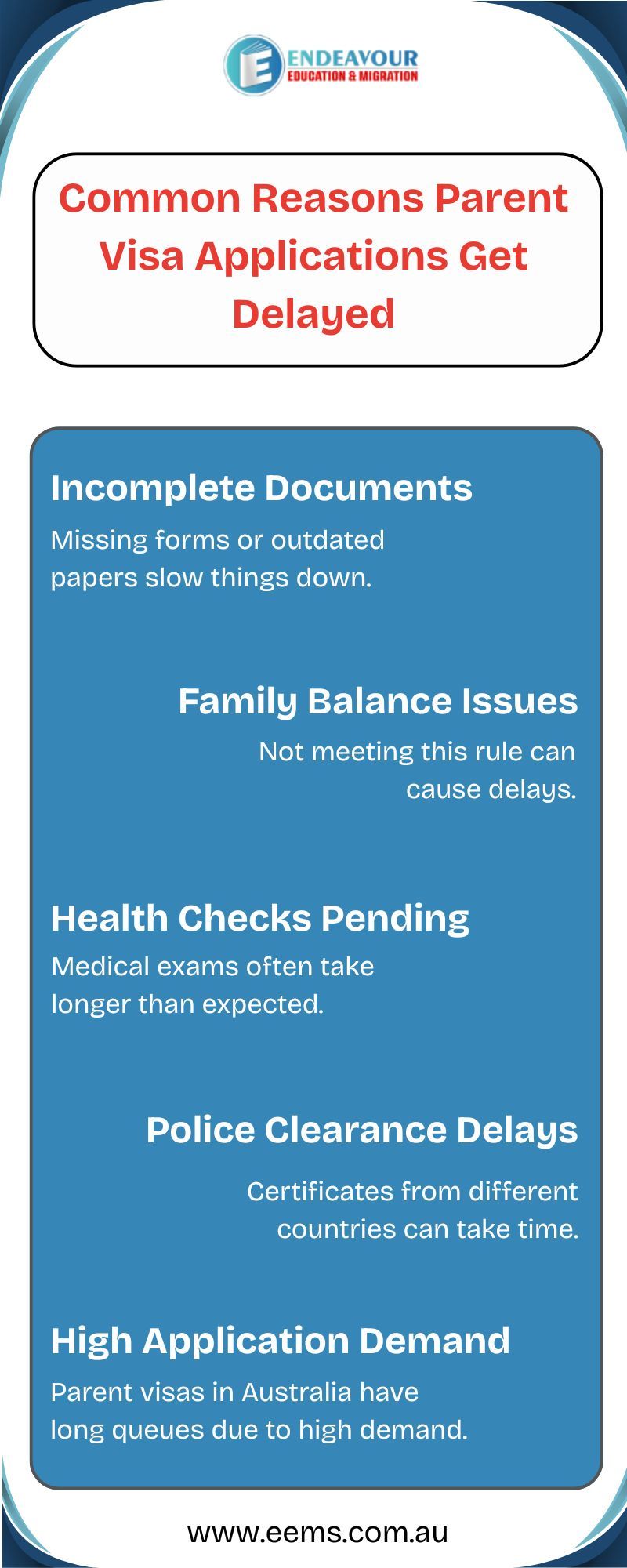 Endeavour Education & Migration — Common Reasons Parent Visa Applications Get...