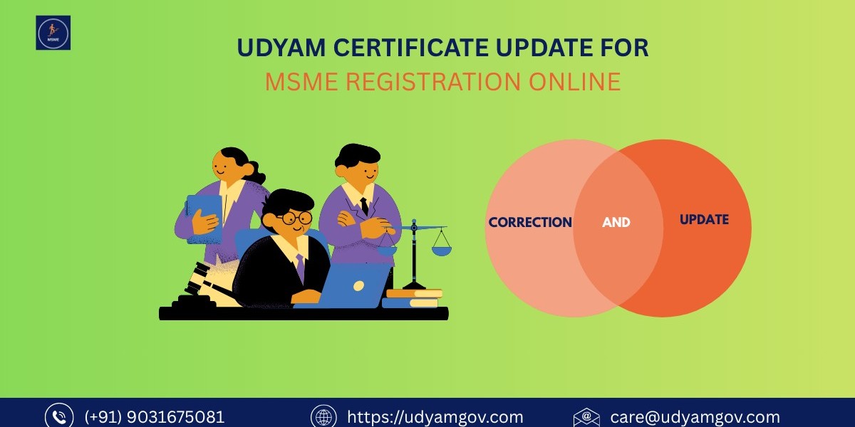 Udyam Certificate Correction and Update Services Online