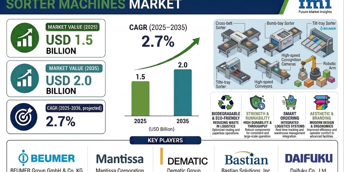 Sorter Machines Market to Expand at a Steady Pace Through 2036 | Driven by Demand for Cross-Belt and Tilt-Tray Sorter Sy