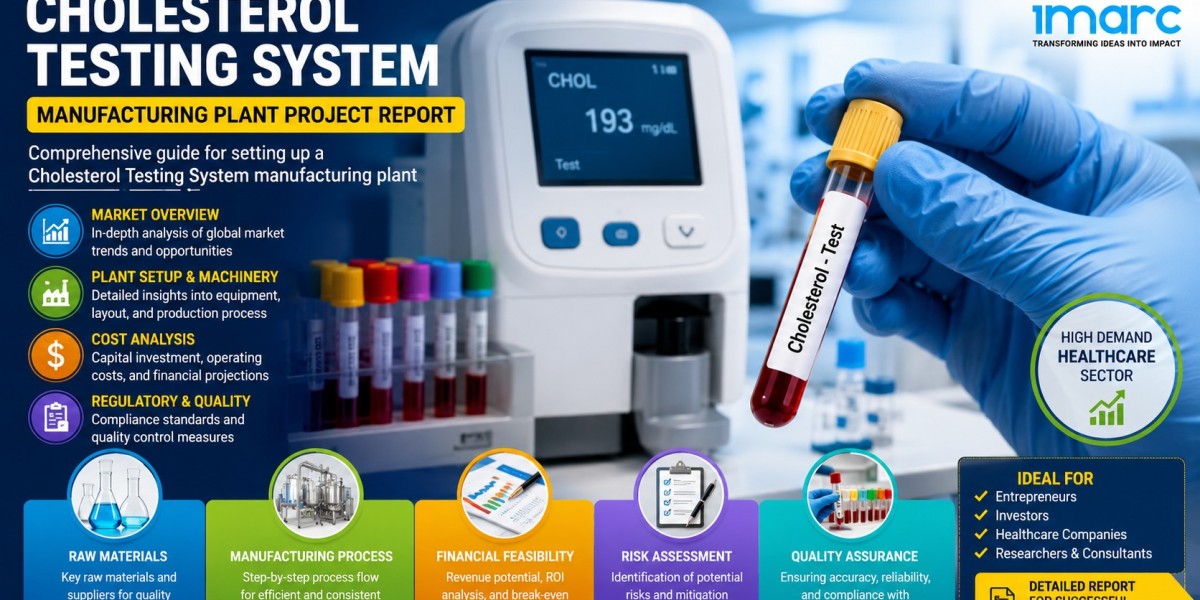 Cholesterol Testing System Manufacturing Plant Report, Detailing Setup Layout and Unit Operation
