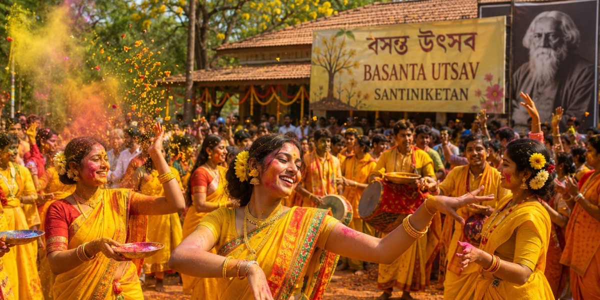 Basanta Utsav Santiniketan: A Colorful Celebration of Spring, Culture, and Tagore’s Legacy
