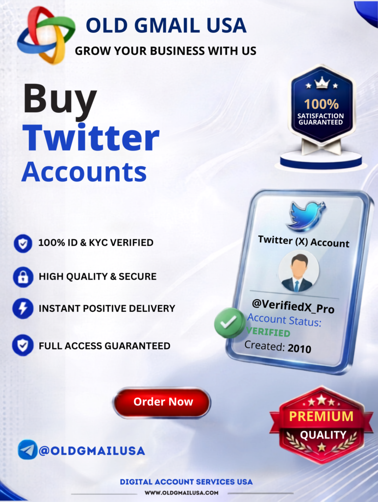 Buy Twitter Accounts - 100% Powerful & Trusted X Accounts...