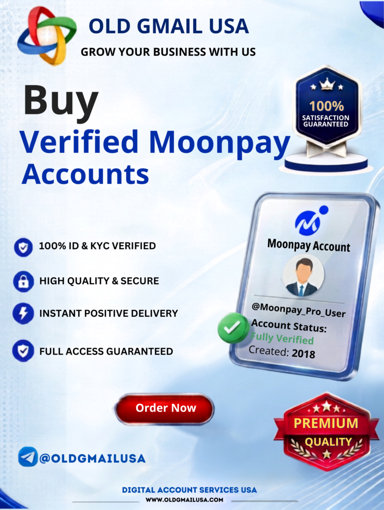 Buy Verified Moonpay Accounts - 100% Safe & FullyVerified...